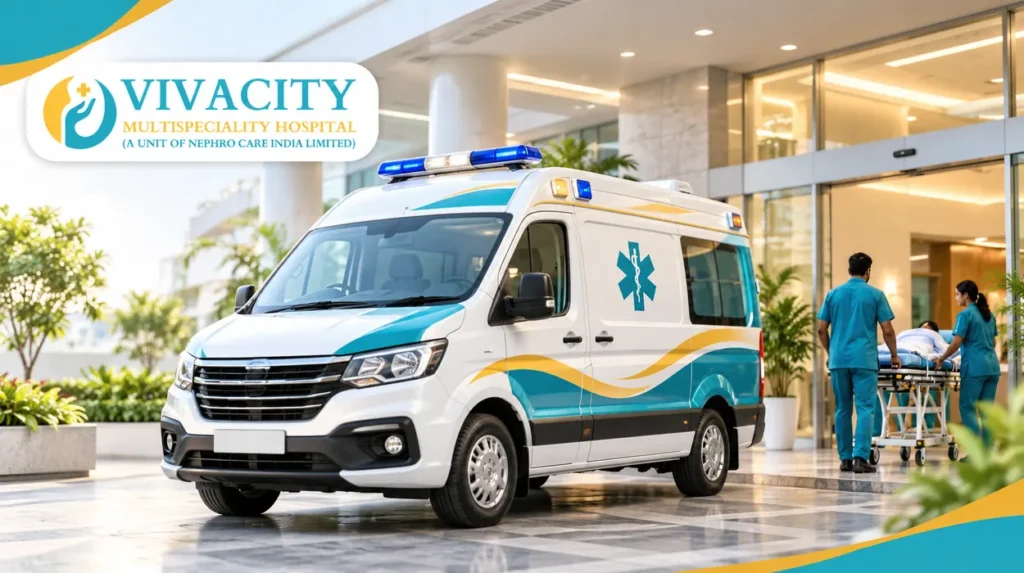 24X7 Care on Wheels: Reliable Medical Services at Your Doorstep from Vivacity Multispecialty Hospital