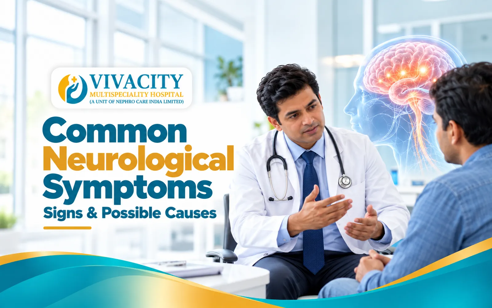 Doctor discussing neurological symptoms with a patient